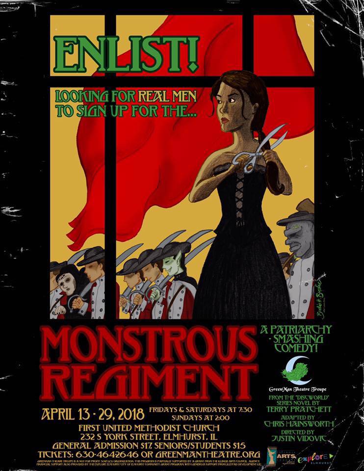 Monstrous Regiment by Green Man Theatre Troupe, Elmhurst, Illinois
